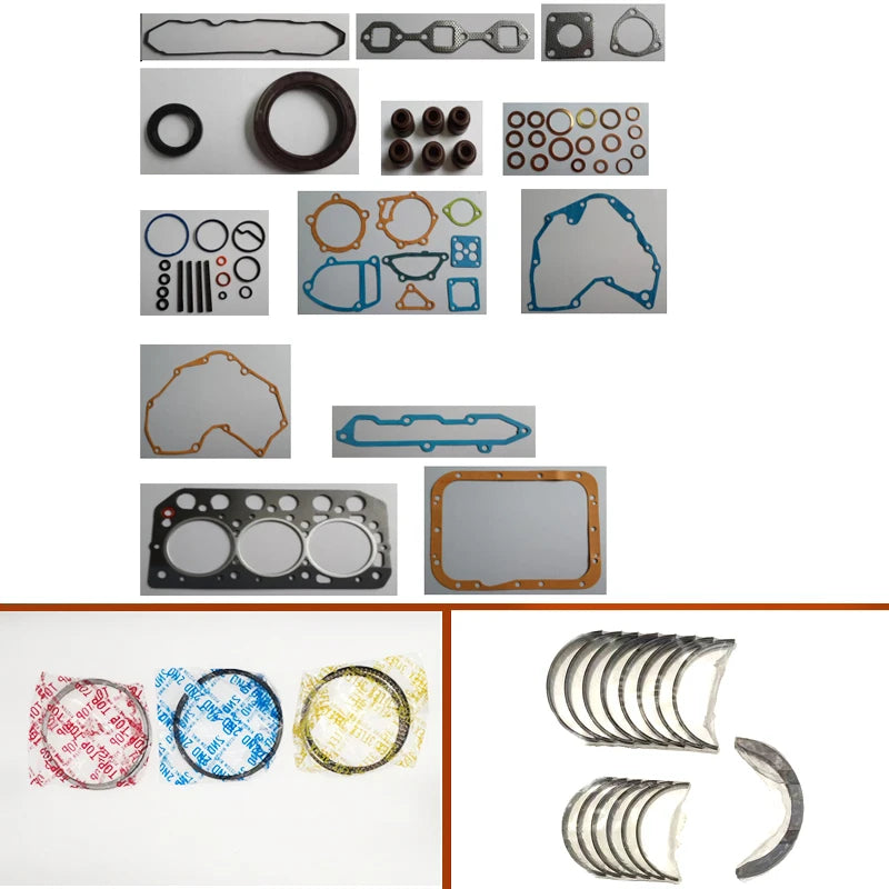 S3L S3L2 complete engine full gasket set kit crankshaft connecting rod bearing piston ring for Mitsubishi 31B94-01090