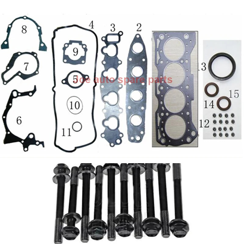 G16B Engine Full gasket SET kit cylinder head bolt nuts for SUZUKI ESCUDO CULTUS BALENO ESTEEM VITARA GRAND X-90 SWIFT II  1.6L