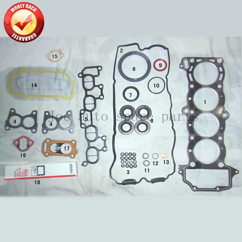 GA15DS Engine Full gasket set kit for Nissan Sunny/Pulsar/NX Coupe (JDM) 90-94 Wingroad & AD van 90-97 1.5L 1497cc 10101-53Y25
