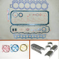 TB42  Full gasket set kit crankshaft connecting rod bearing piston ring for Nissan Patrol Y60 GR / Forklift / Safari 4169cc 4.2L