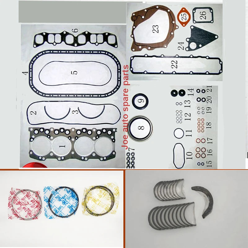 C223 C223T Engine Full gasket set kit crankshaft connecting rod bearing piston ring for  Isuzu TROOPER BIGHORN FASTER 2.2 d