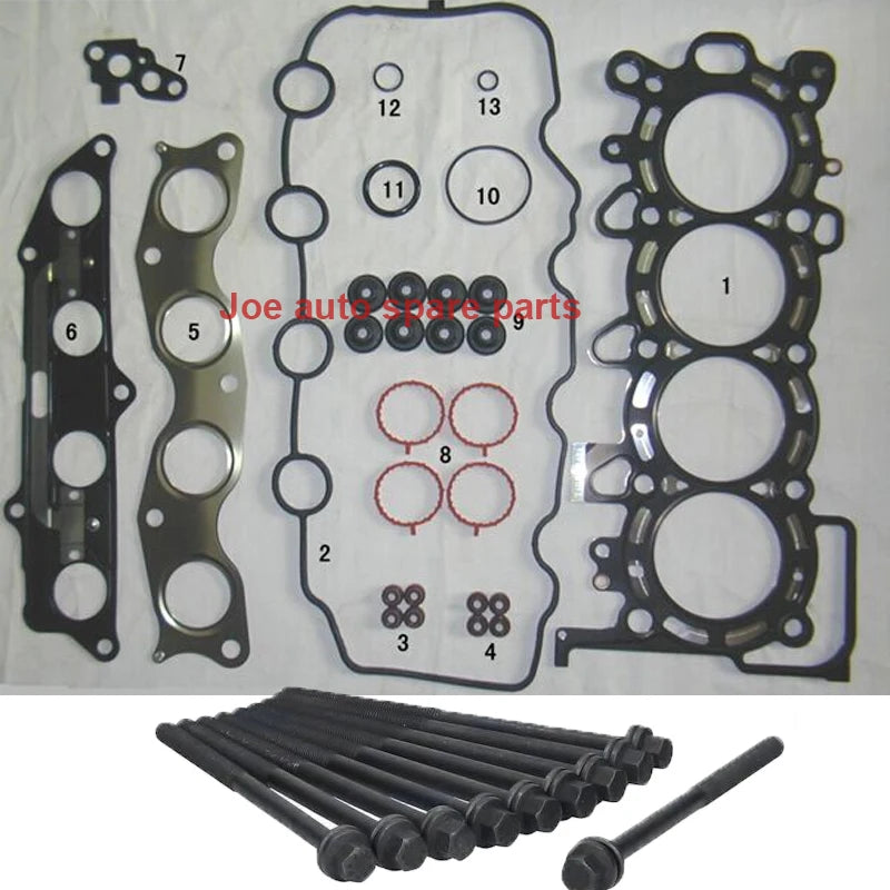 L12A2 L12A3 L13A1 L13A3 L13A5 Engine Full gasket set kit cylinder head bolt nuts for Honda Jazz II Fit Aria city 1.2L 1.3L 1.4L