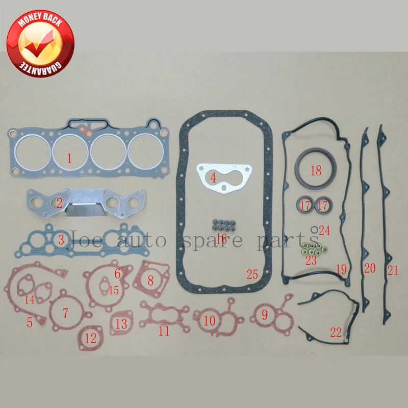 FE (8V) F804 Engine complete Full gasket set kit for Kia Sportage / Mazda E2000 2.0L 94-03 Asia Rocsta 1.8L 1989-99 50163300
