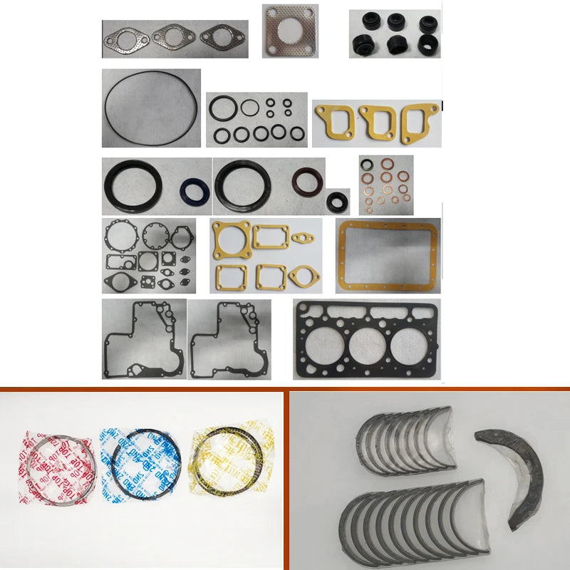 Engine Full gasket set kit Overhaul crankshaft connecting rod bearing piston ring for Kubota  engine :  D850 D855 3D72
